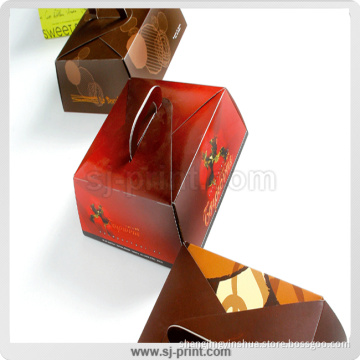 Safe and Solid Packaging Cake Box, Cardboard Color Box